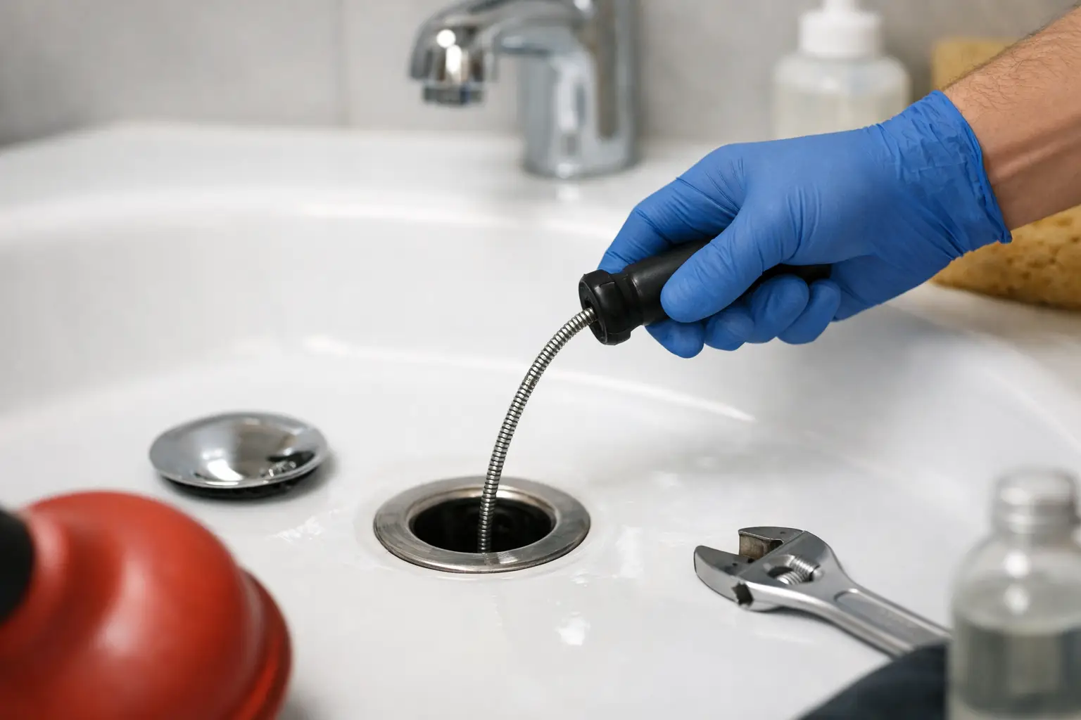 How to Clear a Bathtub Drain Without Damage